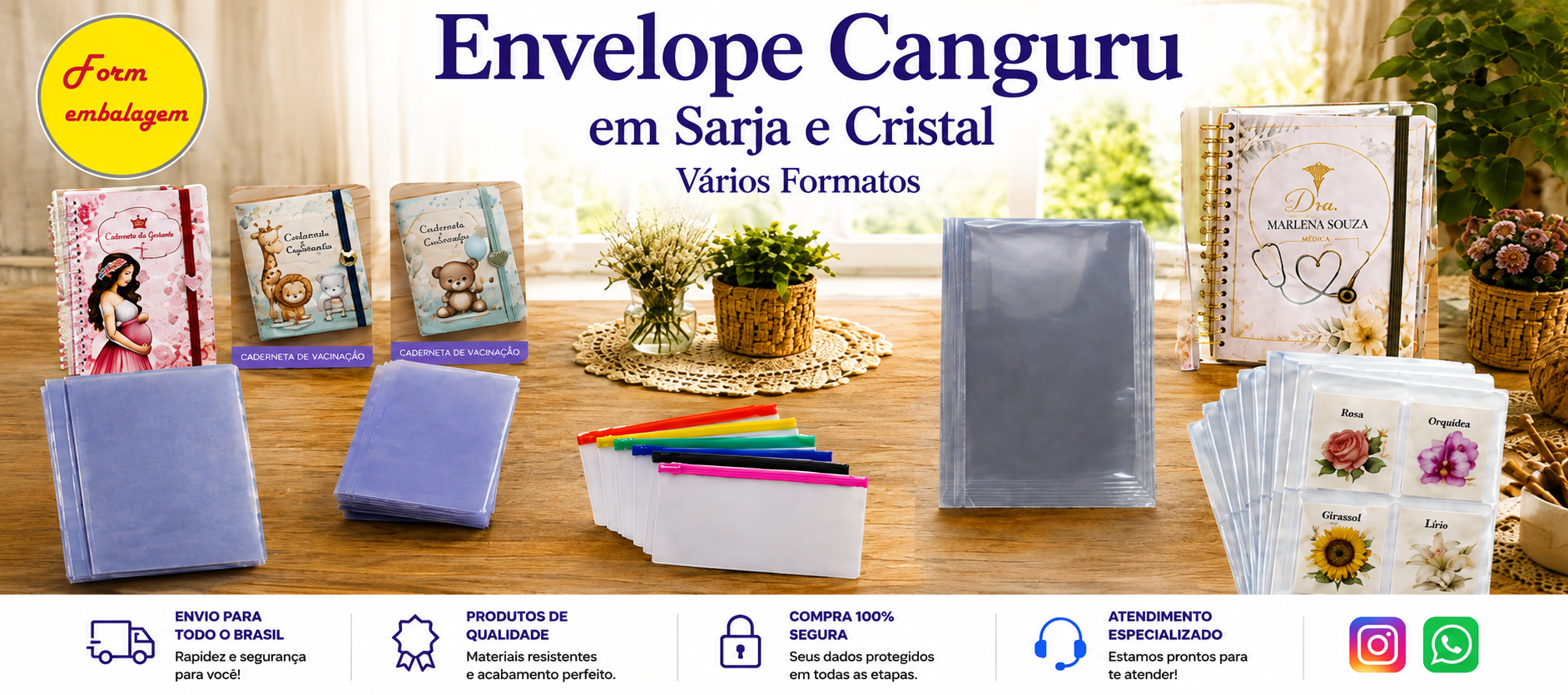 Envelope canguru varias medidas e formatos